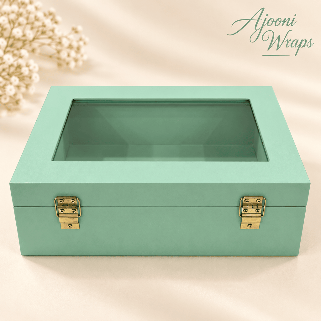 Luxury Leatherette Acrylic Window Box