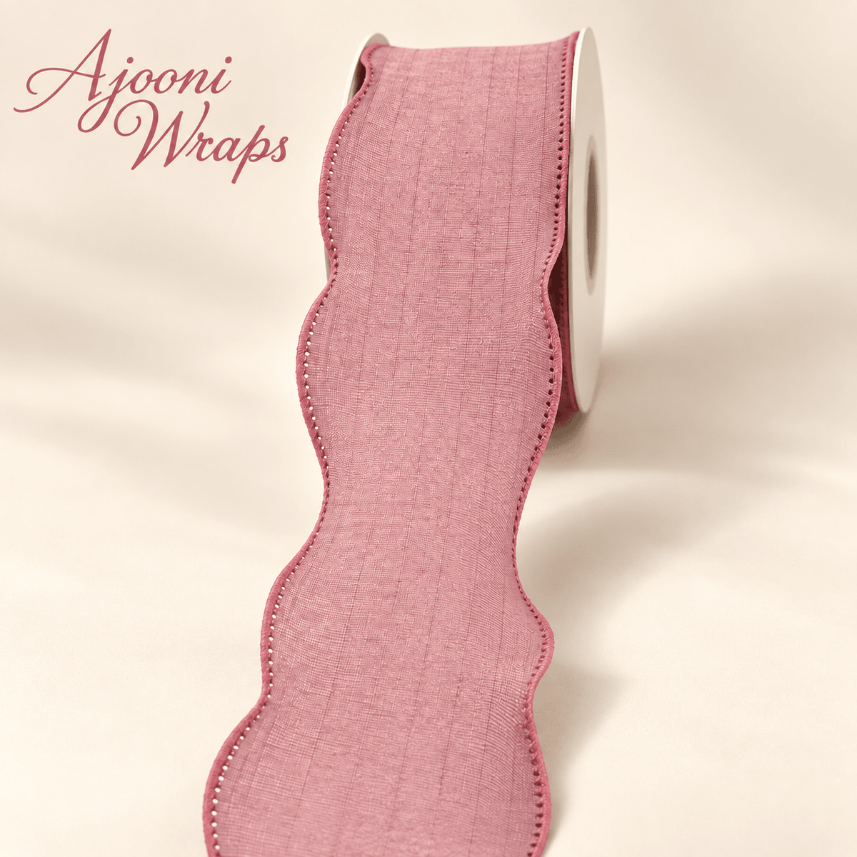 Premium Check Textured Wave Ribbon – 1.5 Inch | 10 Yards