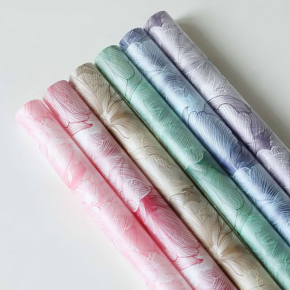 Premium Floral Sketch Bouquet Wrapping Sheets 🌸✨