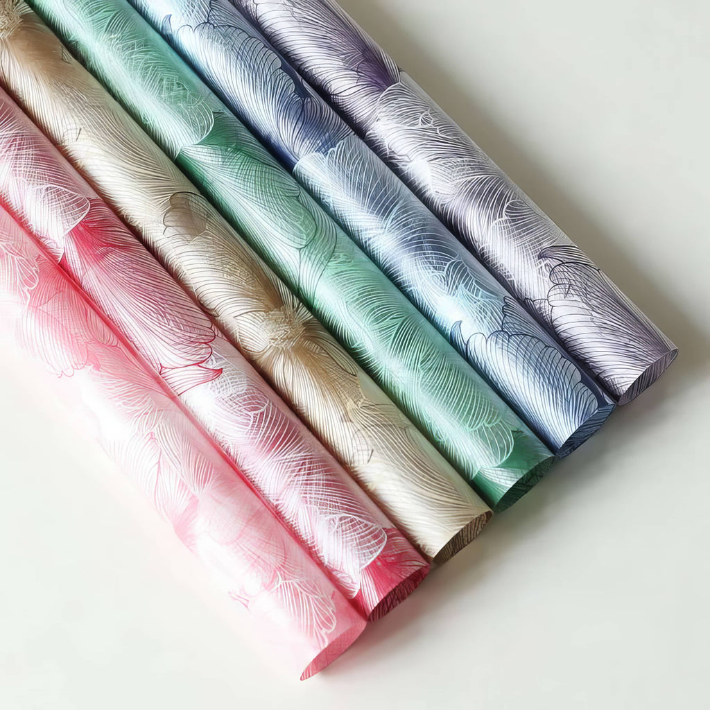 Premium Floral Sketch Bouquet Wrapping Sheets 🌸✨