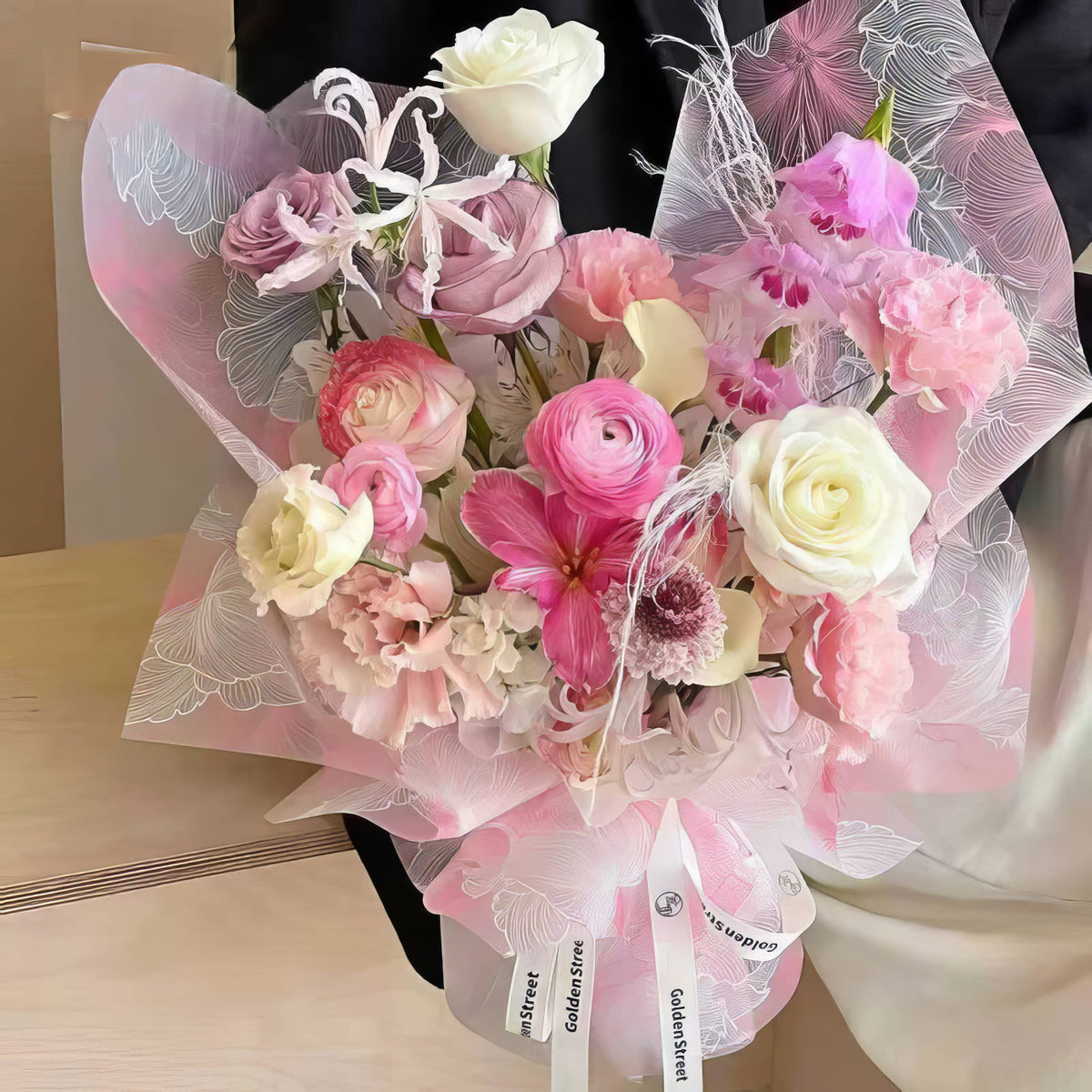Premium Floral Sketch Bouquet Wrapping Sheets 🌸✨