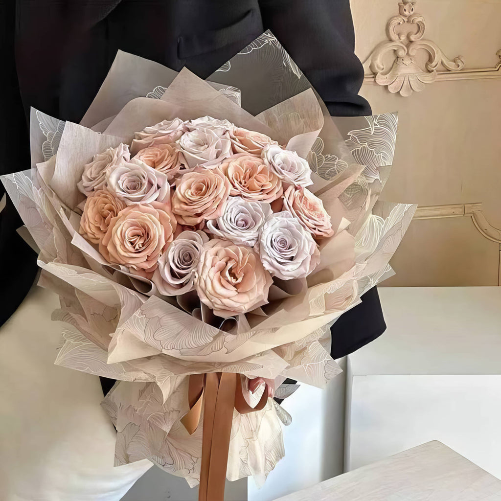 Premium Floral Sketch Bouquet Wrapping Sheets 🌸✨