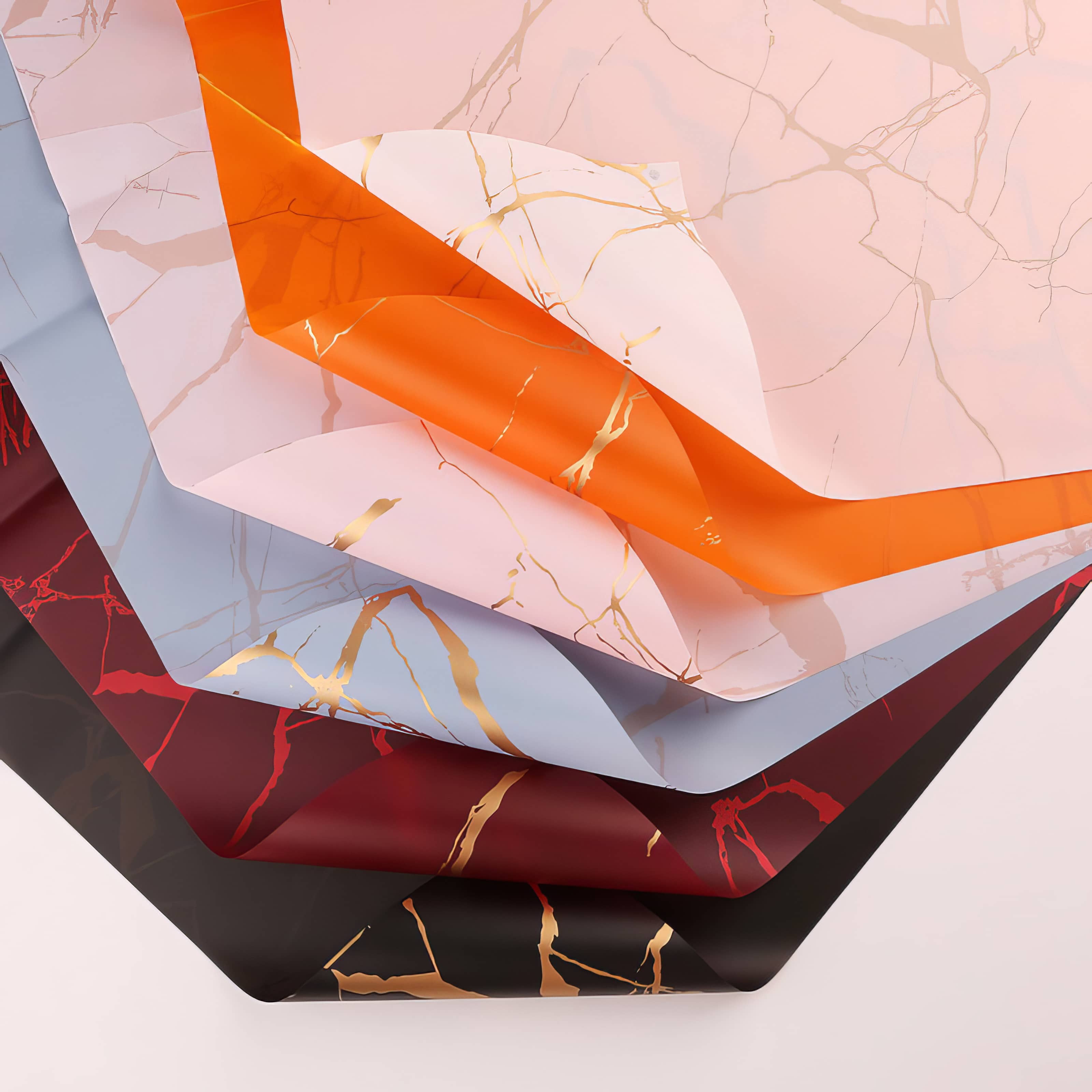 Golden Vein Elegance Bouquet & Gift Wrap