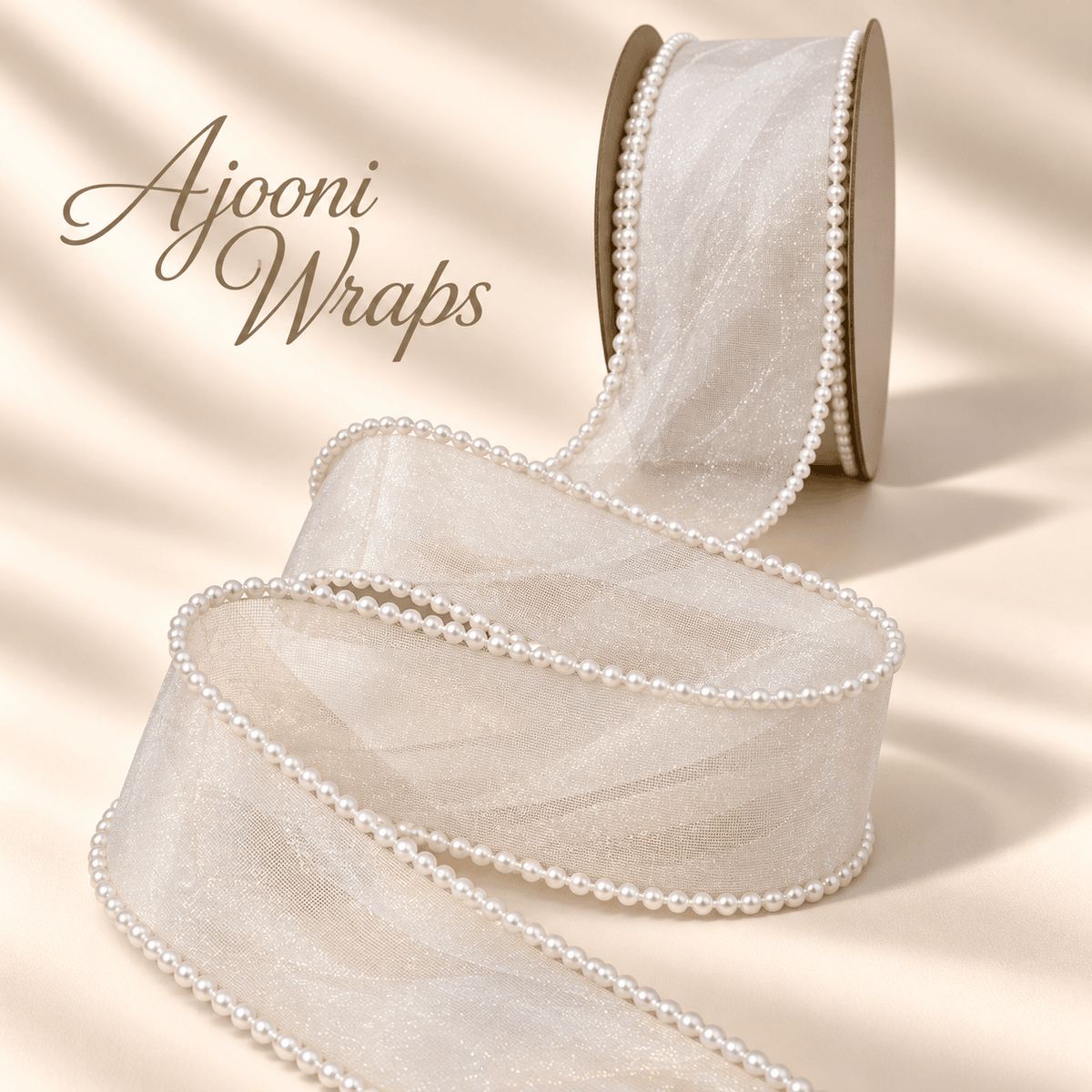 Pearl Edge Organza Ribbon | 2 Inch Width |10 Yards