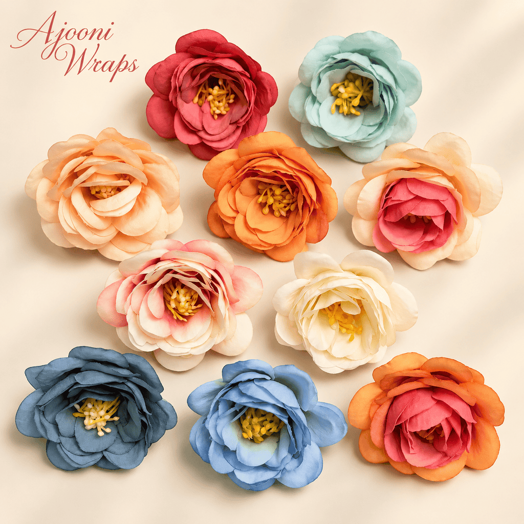 Premium Camellia Floral Head