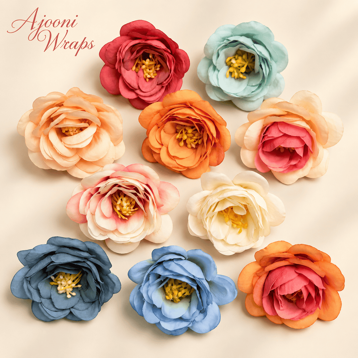 Premium Camellia Floral Head
