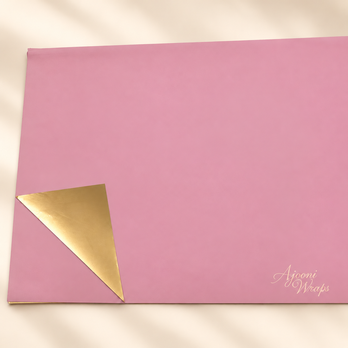 ✨ Luxury Double-Sided Golden Foil Bouquet Wrapping Sheet