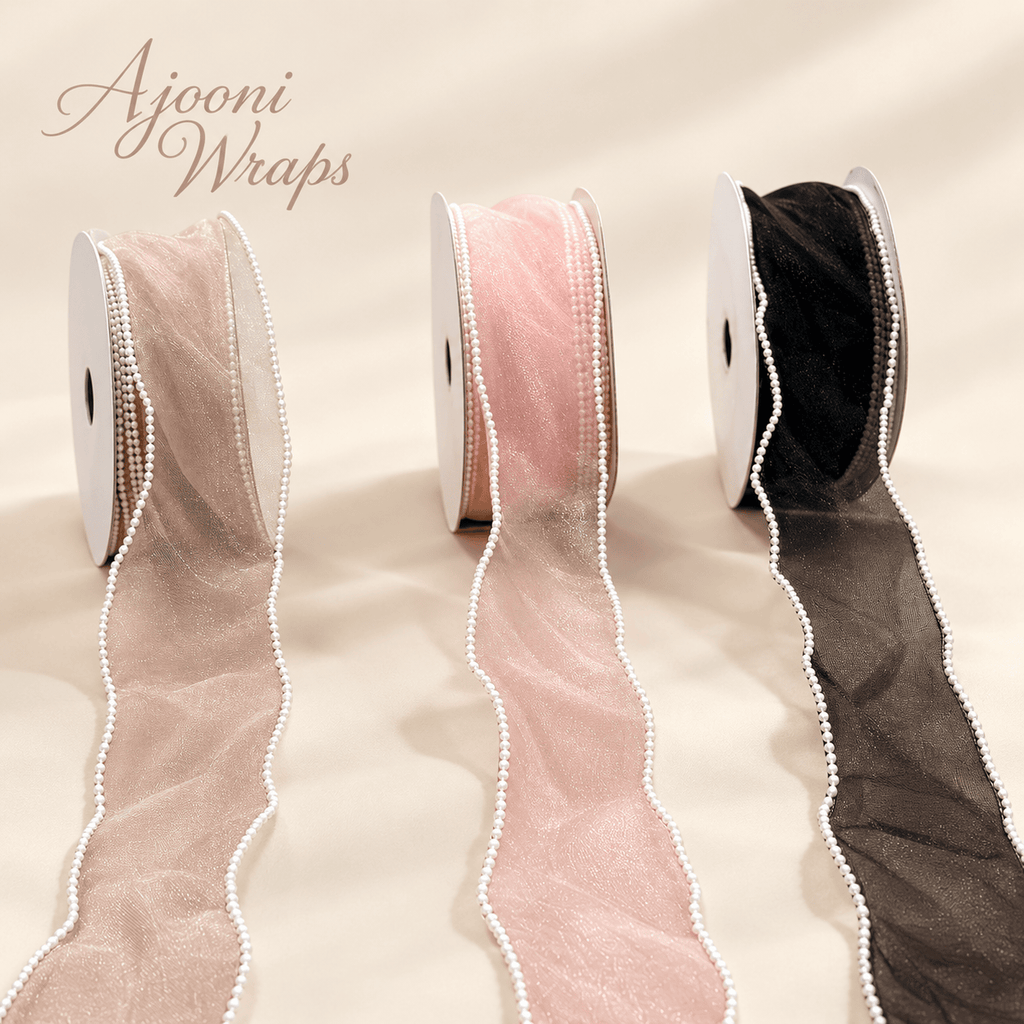 Pearl Edge Organza Ribbon | 2 Inch Width |10 Yards