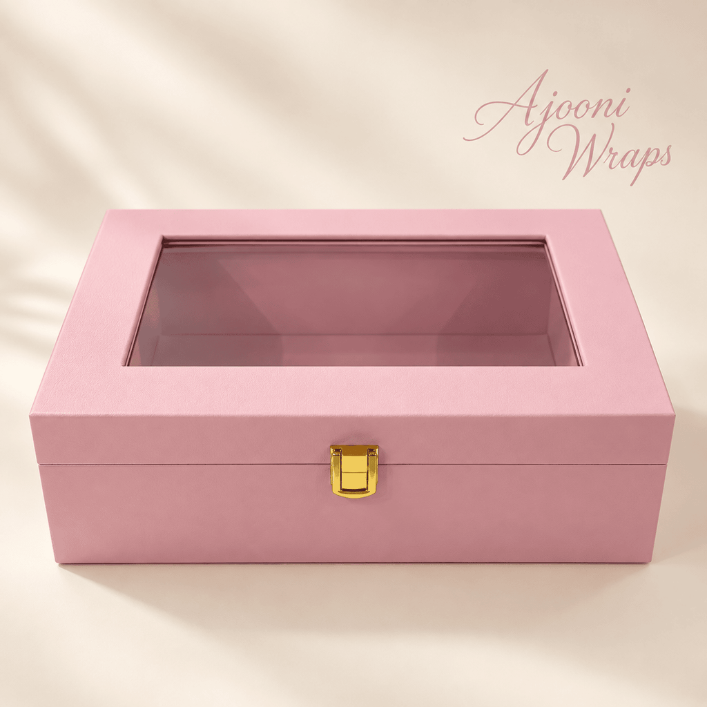 Luxury Leatherette Acrylic Window Box