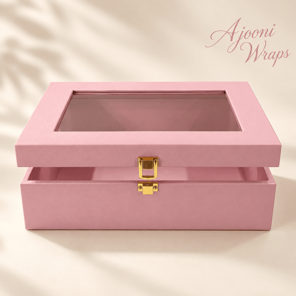 Luxury Leatherette Acrylic Window Box