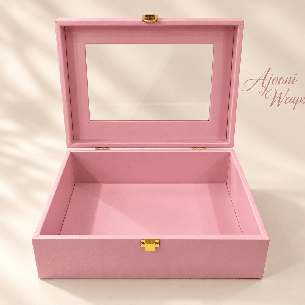 Luxury Leatherette Acrylic Window Box
