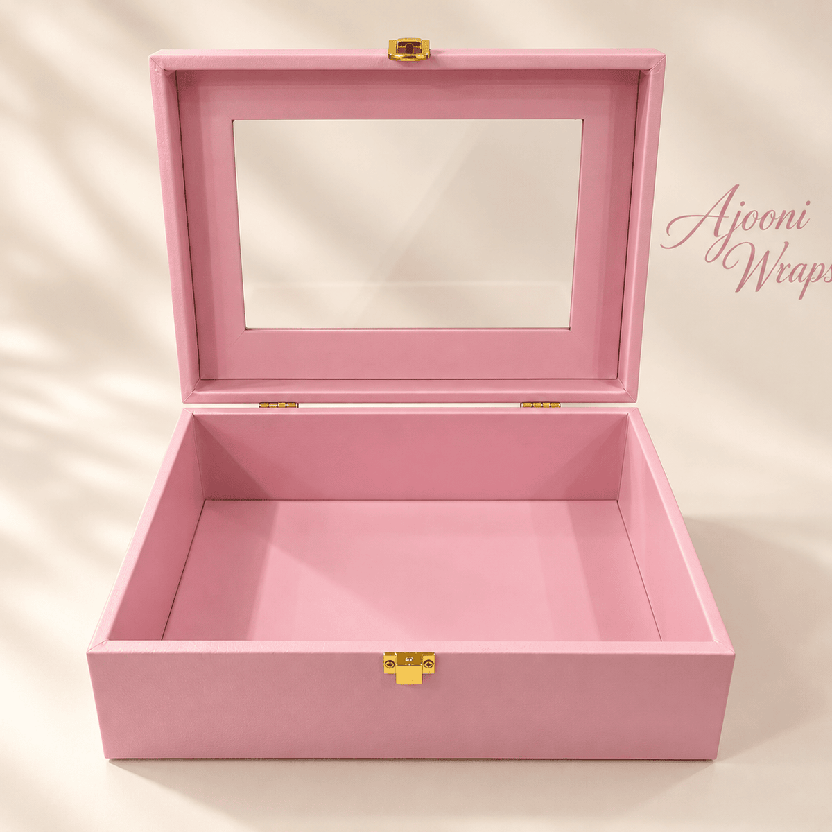 Luxury Leatherette Acrylic Window Box