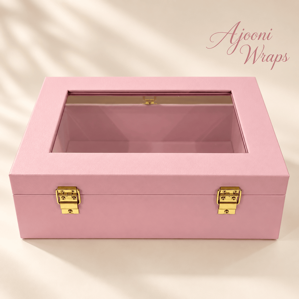 Luxury Leatherette Acrylic Window Box