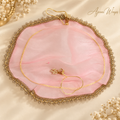 ✨ Premium Tissue Potli with Golden Lace 20 Inch 🤍✨