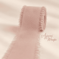 Luxury Frayed Edge Fabric Ribbon | 5 Yards |