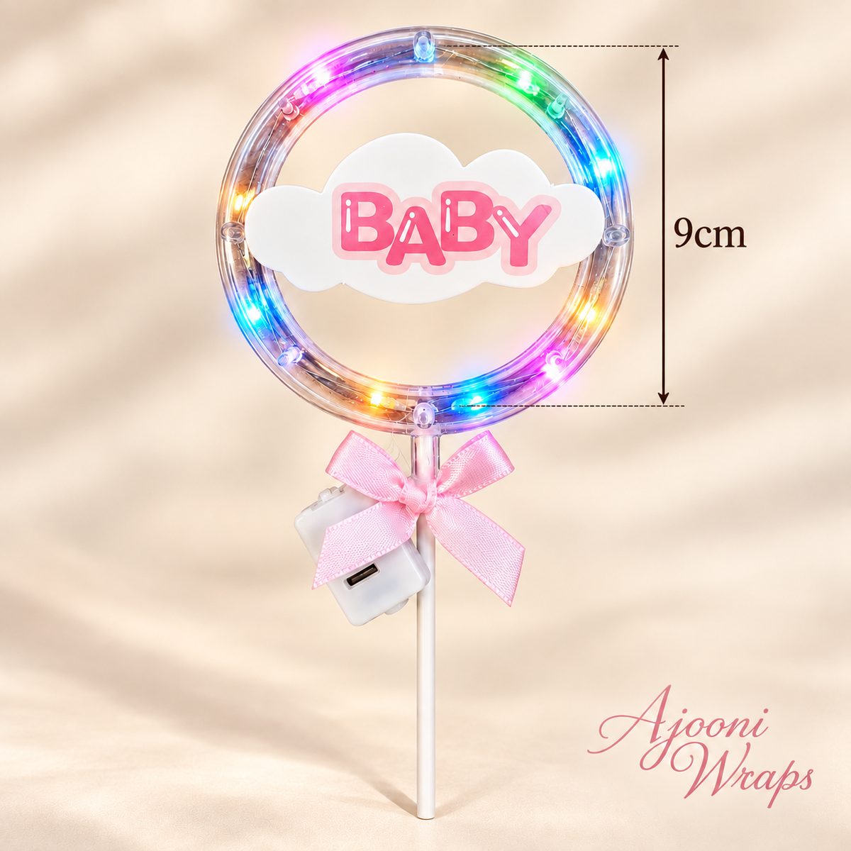 Baby Cloud LED Light Cake Topper ✨💗💙☁️
