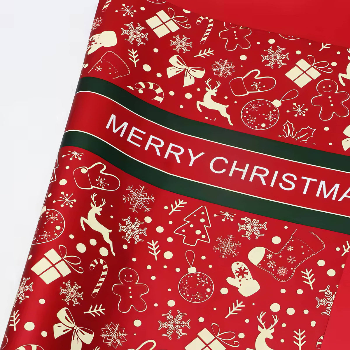 🎄 Premium Christmas Festive Bouquet Wrapping Sheet ❤️✨