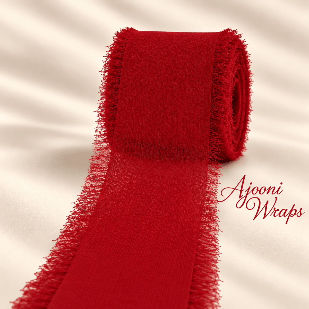 Luxury Frayed Edge Fabric Ribbon | 5 Yards |