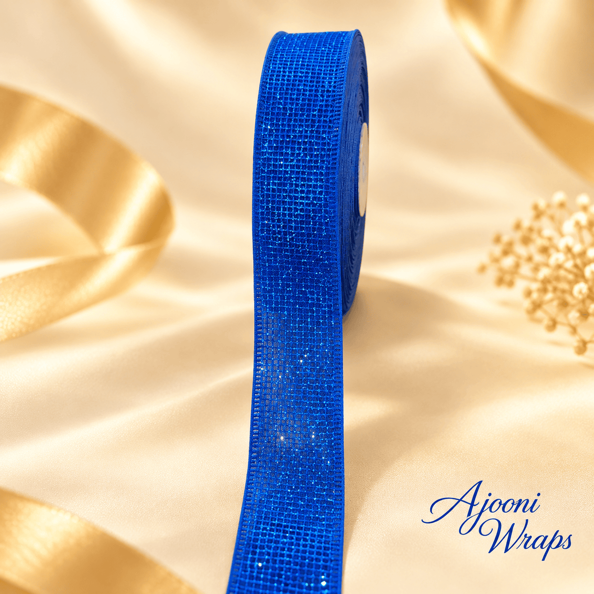 ✨ Premium Glitter Mesh Ribbon 1 Inch 🎀 20 Yards
