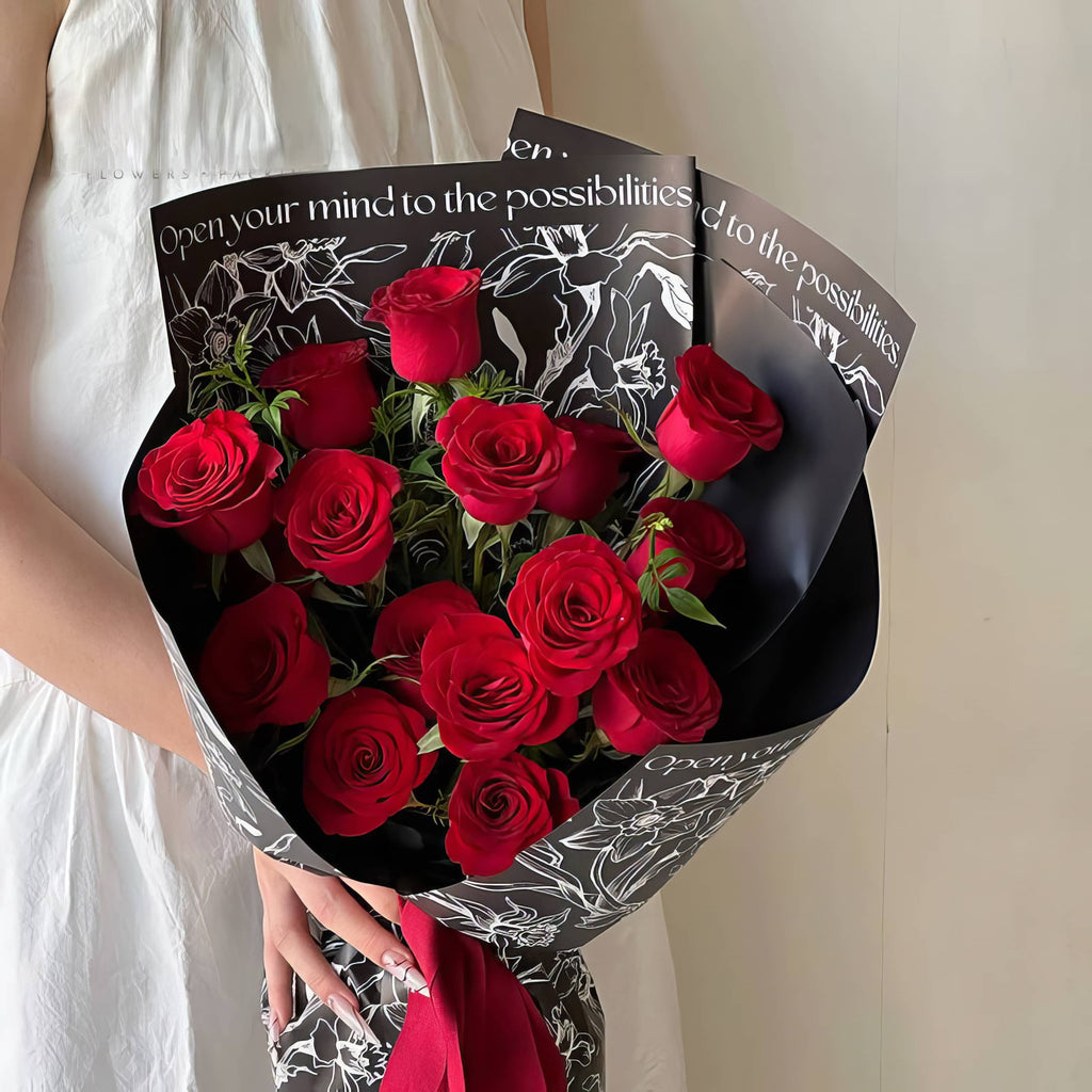 🌸 Luxury Floral Typography Bouquet Wrapping Sheets 💐✨
