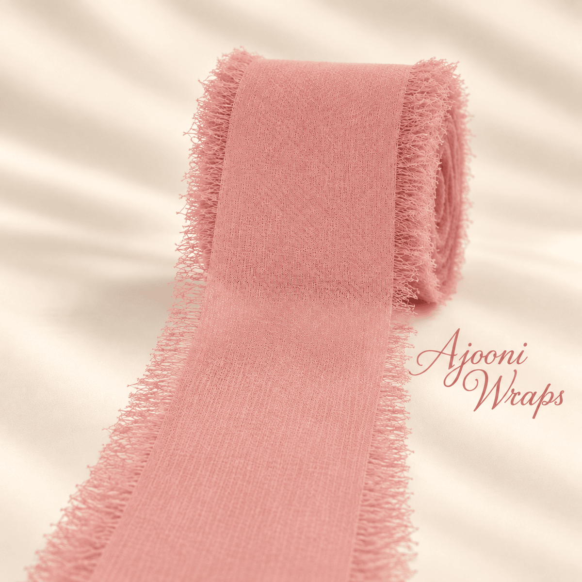 Luxury Frayed Edge Fabric Ribbon | 5 Yards |