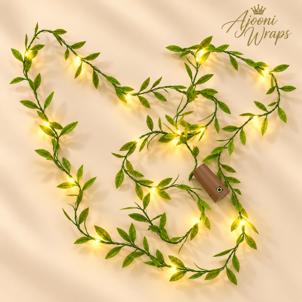 Green Leaf LED Garland Lights 🌿✨