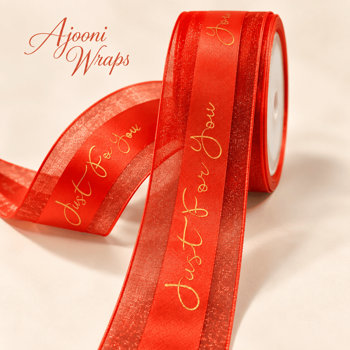 Luxury Just For You Organza Satin Ribbon | 1.5 Inch |