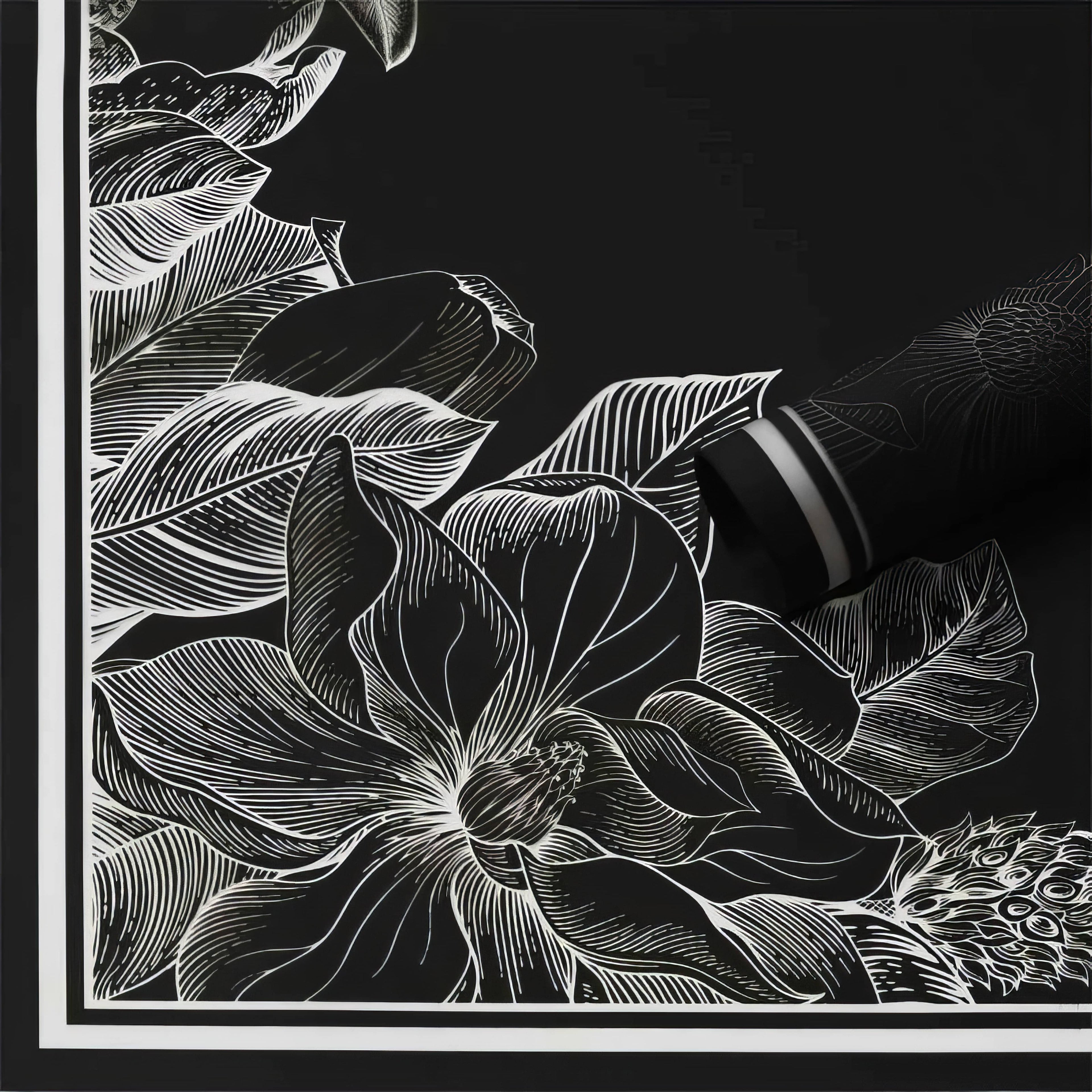 Floral Frame Bouquet & Gift Wrap