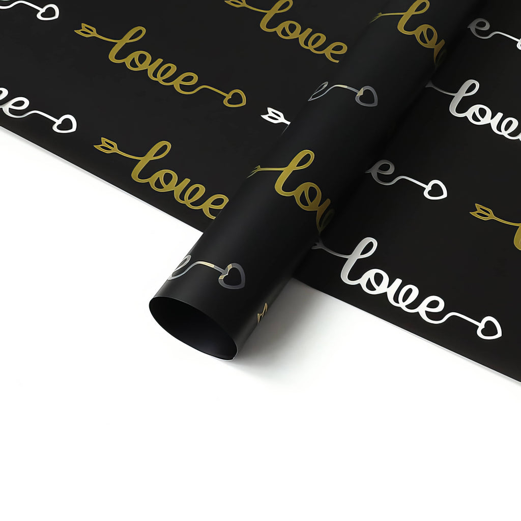 Whispered Love Script Bouquet & Gift Wrap