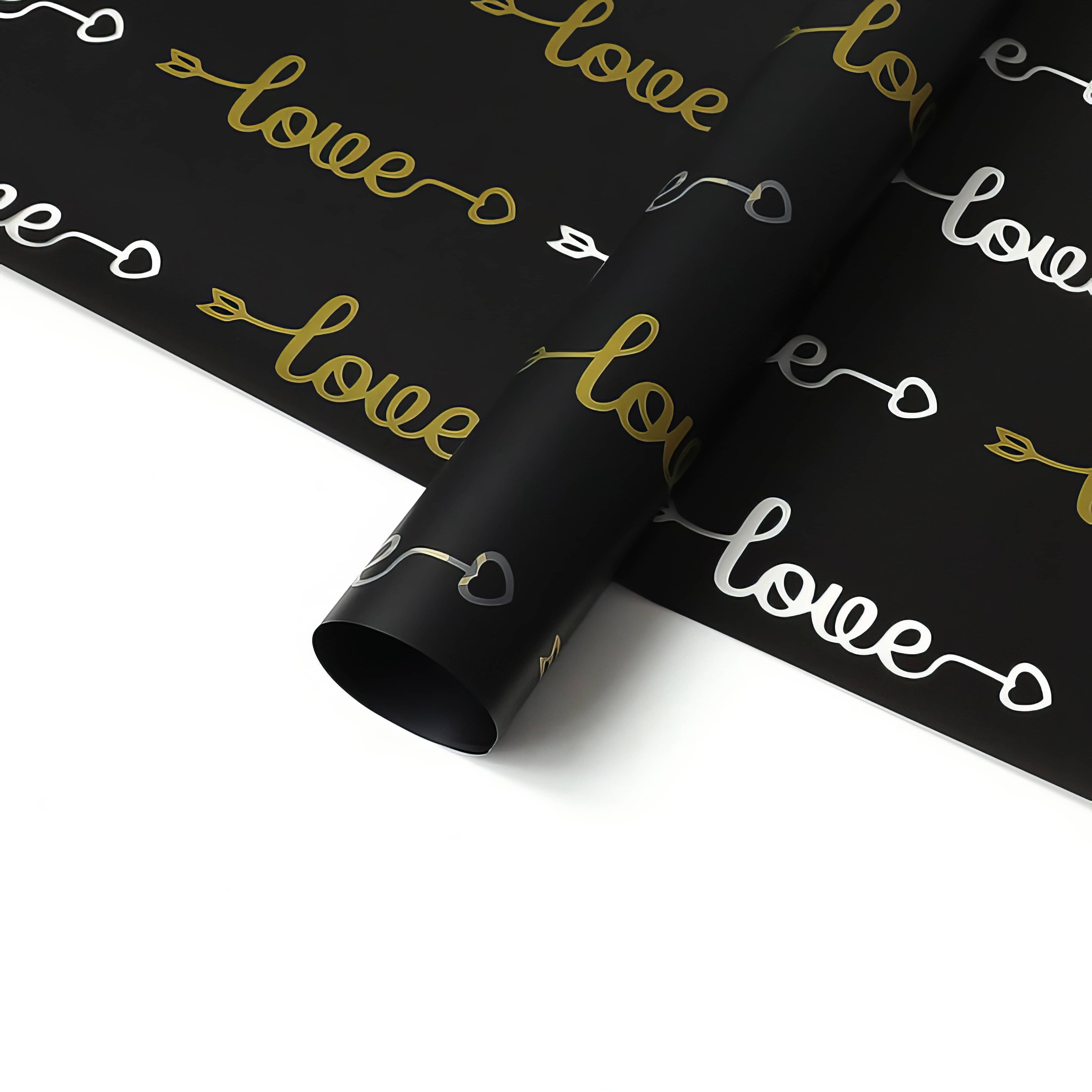 Whispered Love Script Bouquet & Gift Wrap