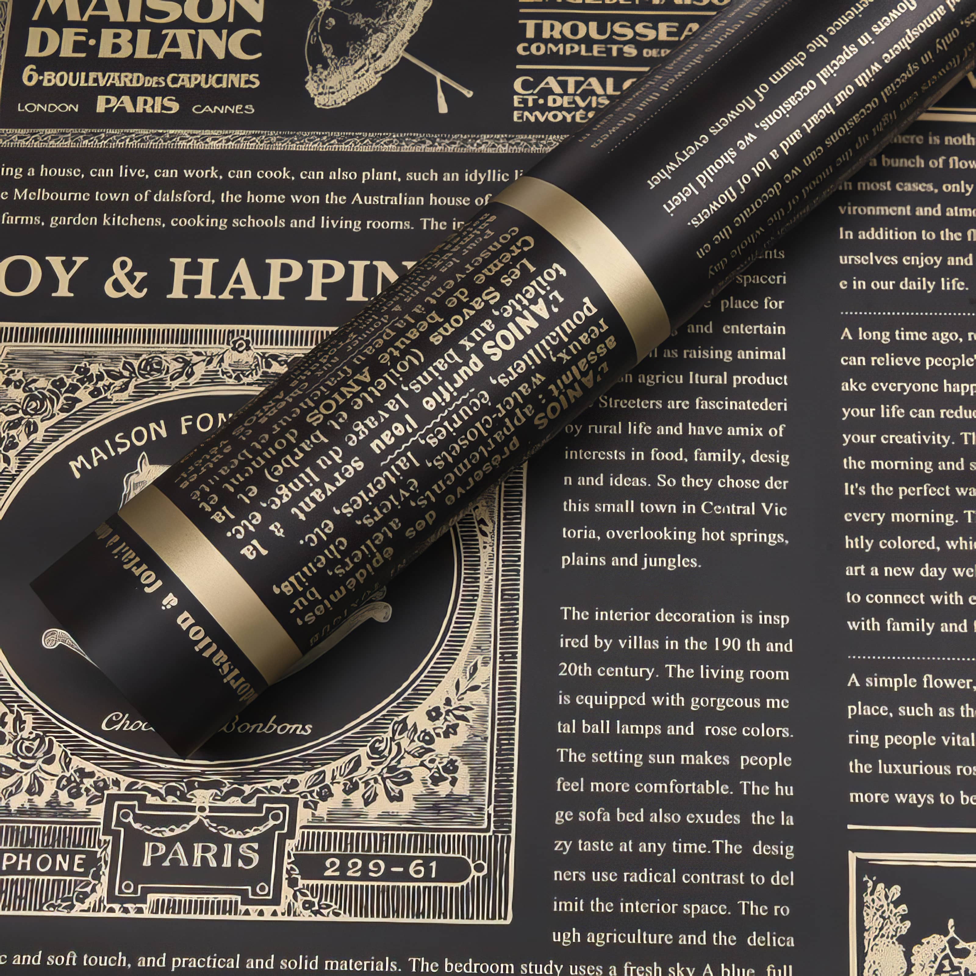 Vintage News Romance Bouquet & Gift Wrap