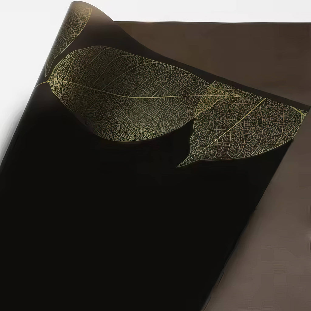 Premium Golden Leaf Floral  Bouquet & Gift Wrap