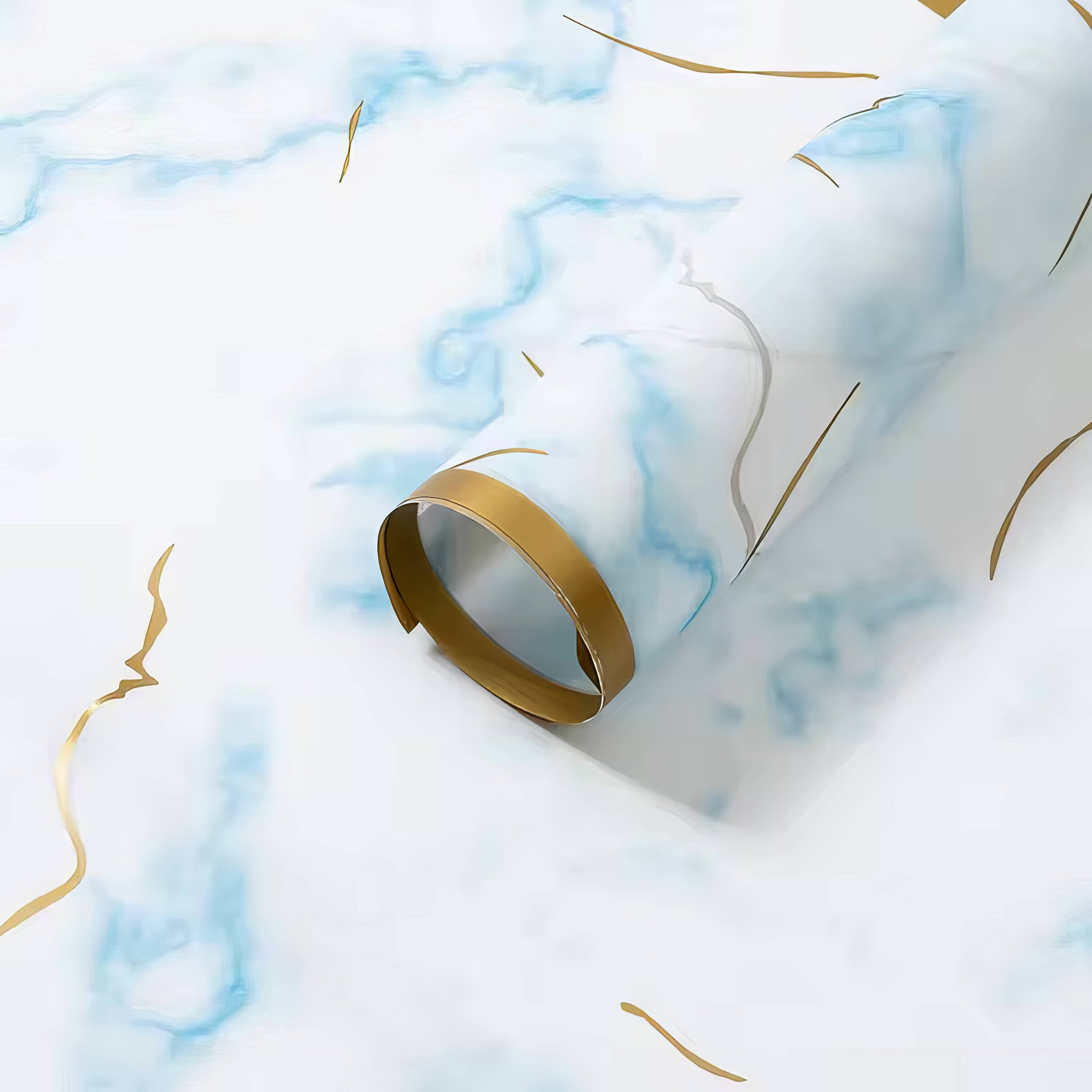 Marble Luxe Goldline Bouquet & Gift Wrap