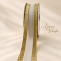 Premium Glitter Edge Mesh Ribbon 1 Inch