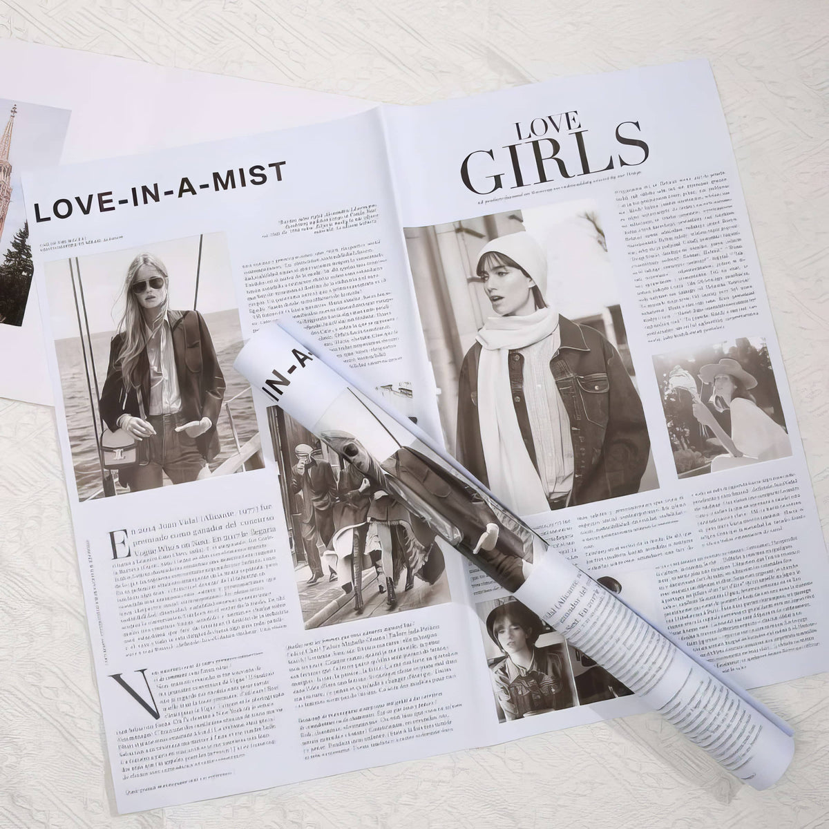 Luxury Fashion Newspaper Bouquet Wrapping Sheets 🖤📰