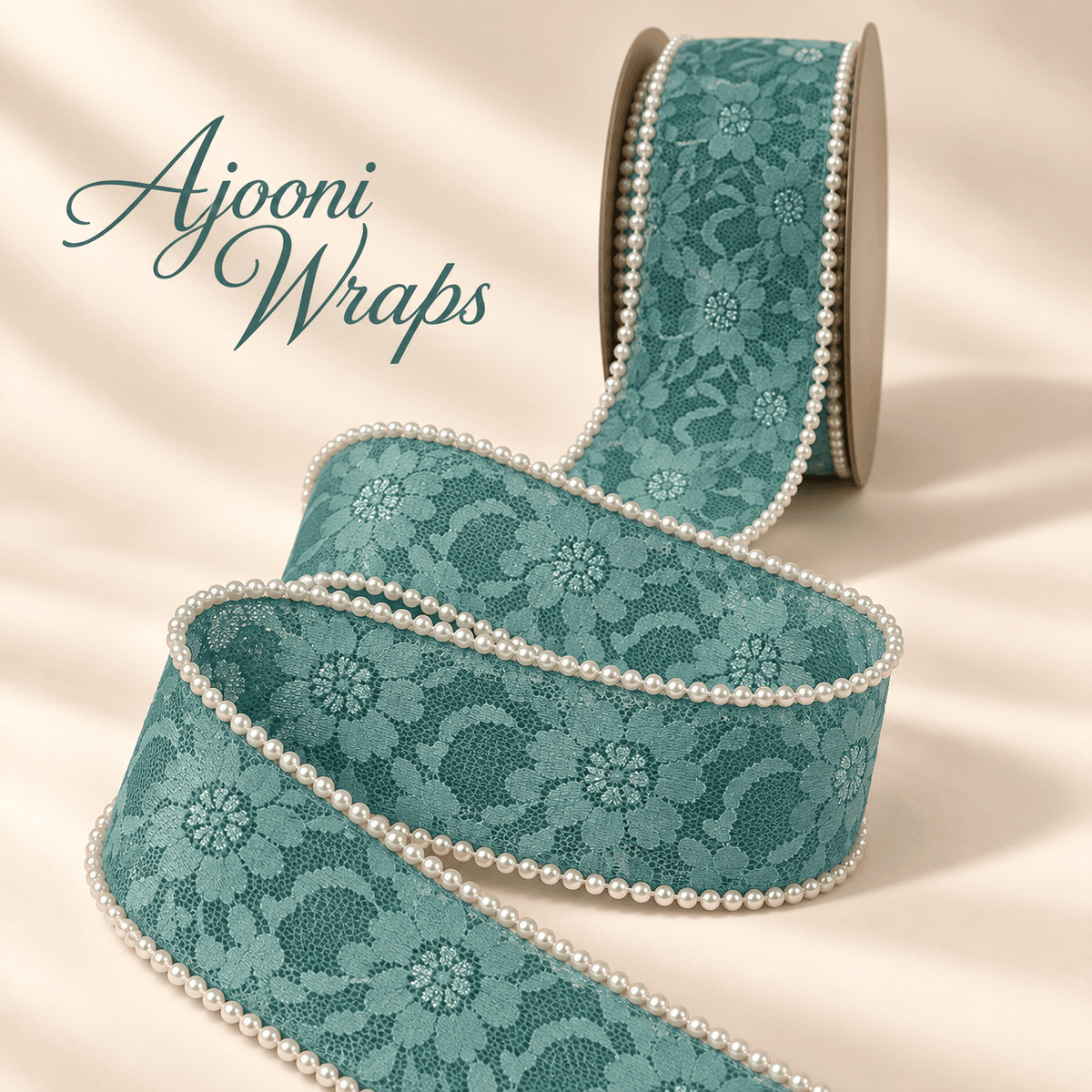 Luxury Pearl Organza Lace Ribbon | 2 Inch |
