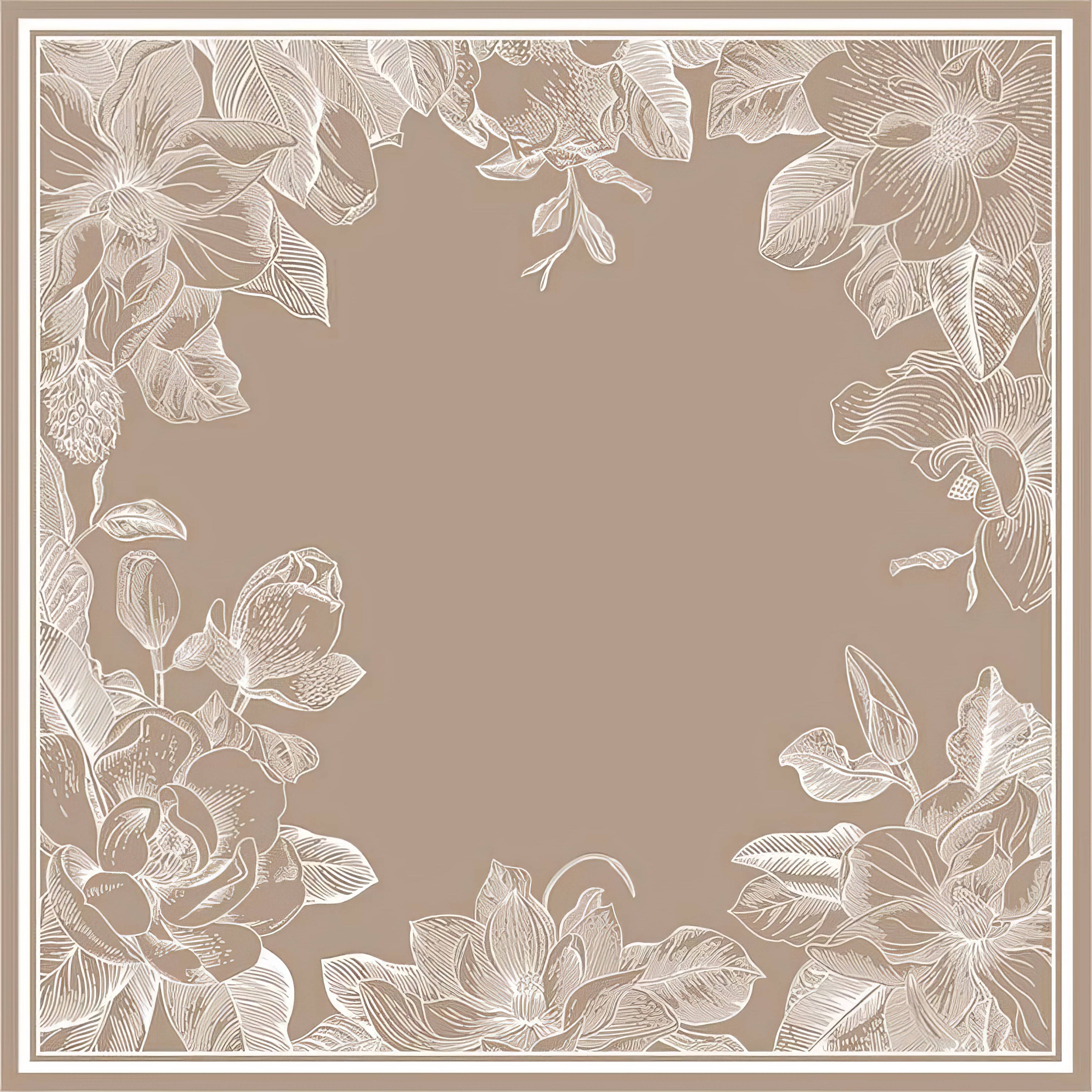 Floral Frame Bouquet & Gift Wrap