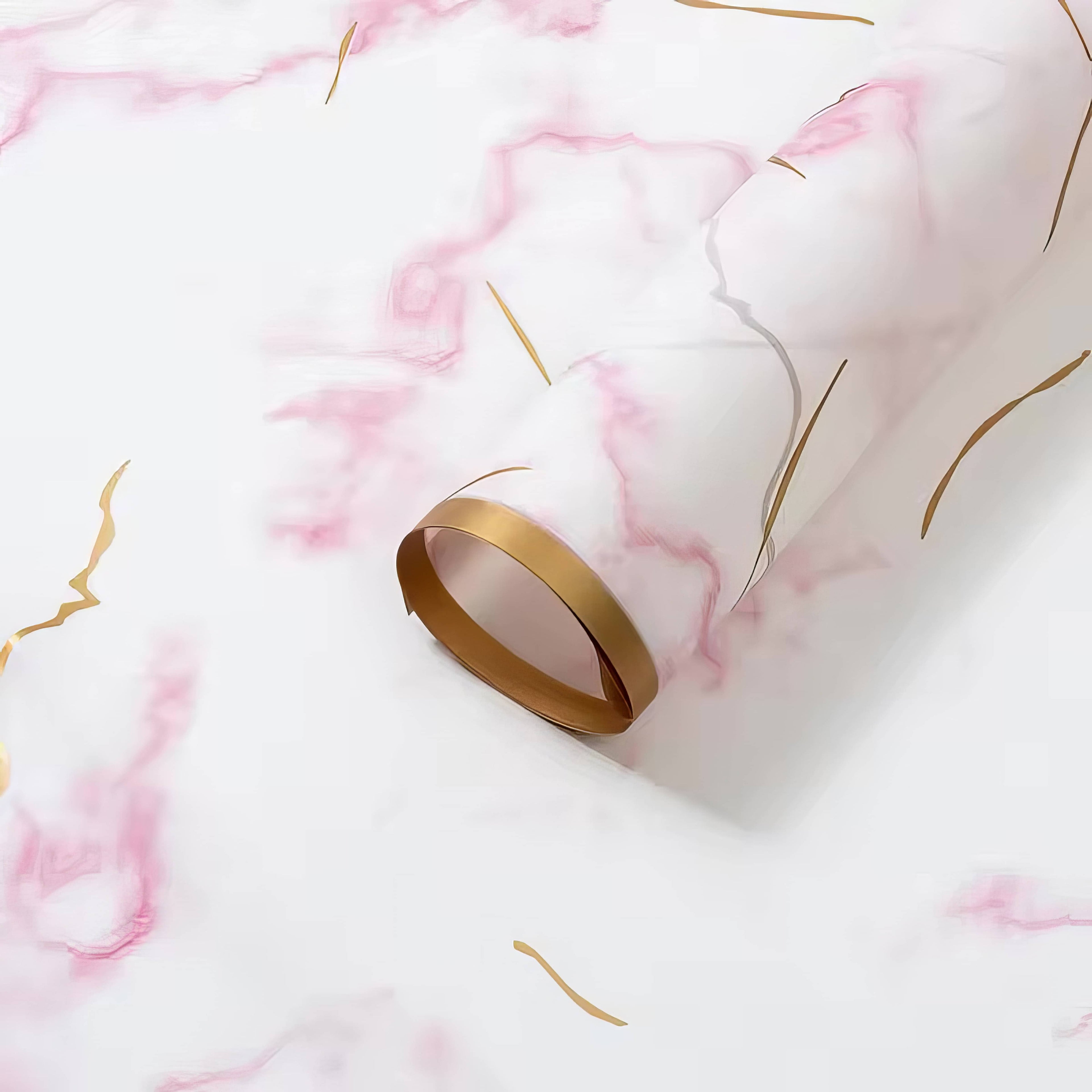 Marble Luxe Goldline Bouquet & Gift Wrap