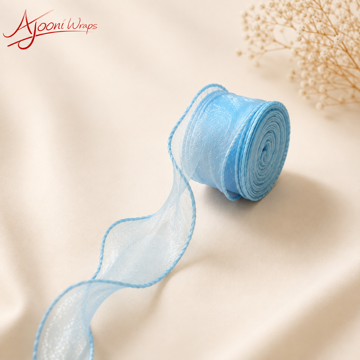 Premium Sheer Organza Ribbon – 1.5 Inch x 10 Yards