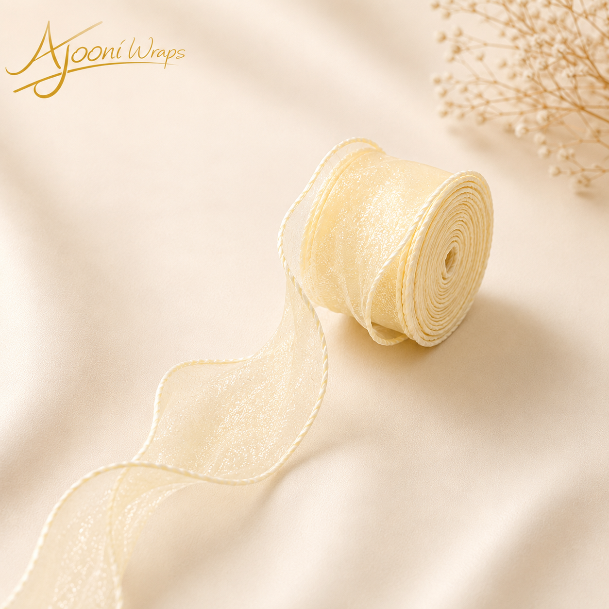 Premium Sheer Organza Ribbon – 1.5 Inch x 10 Yards
