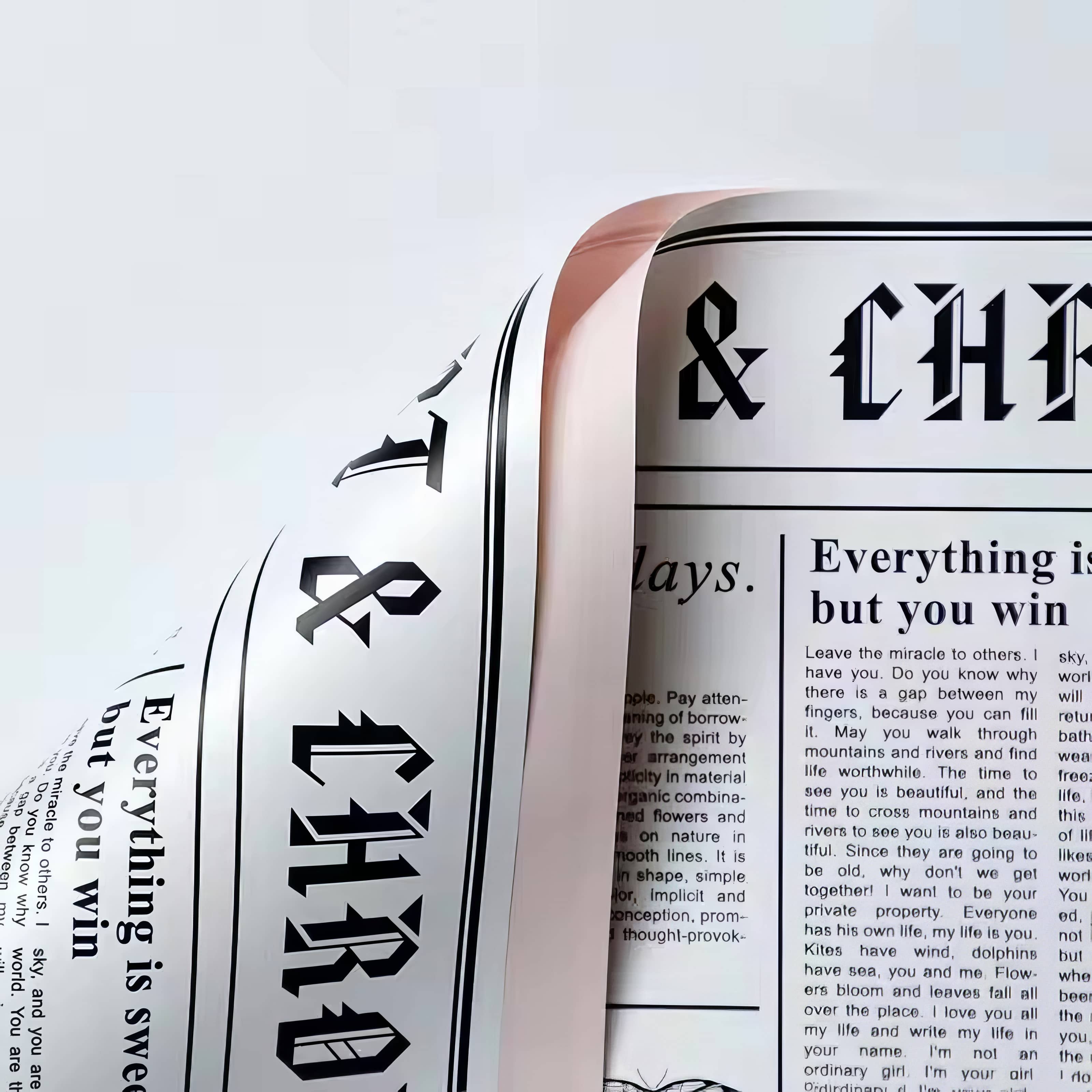 Floral News Chronicle Bouquet & Gift Wrap