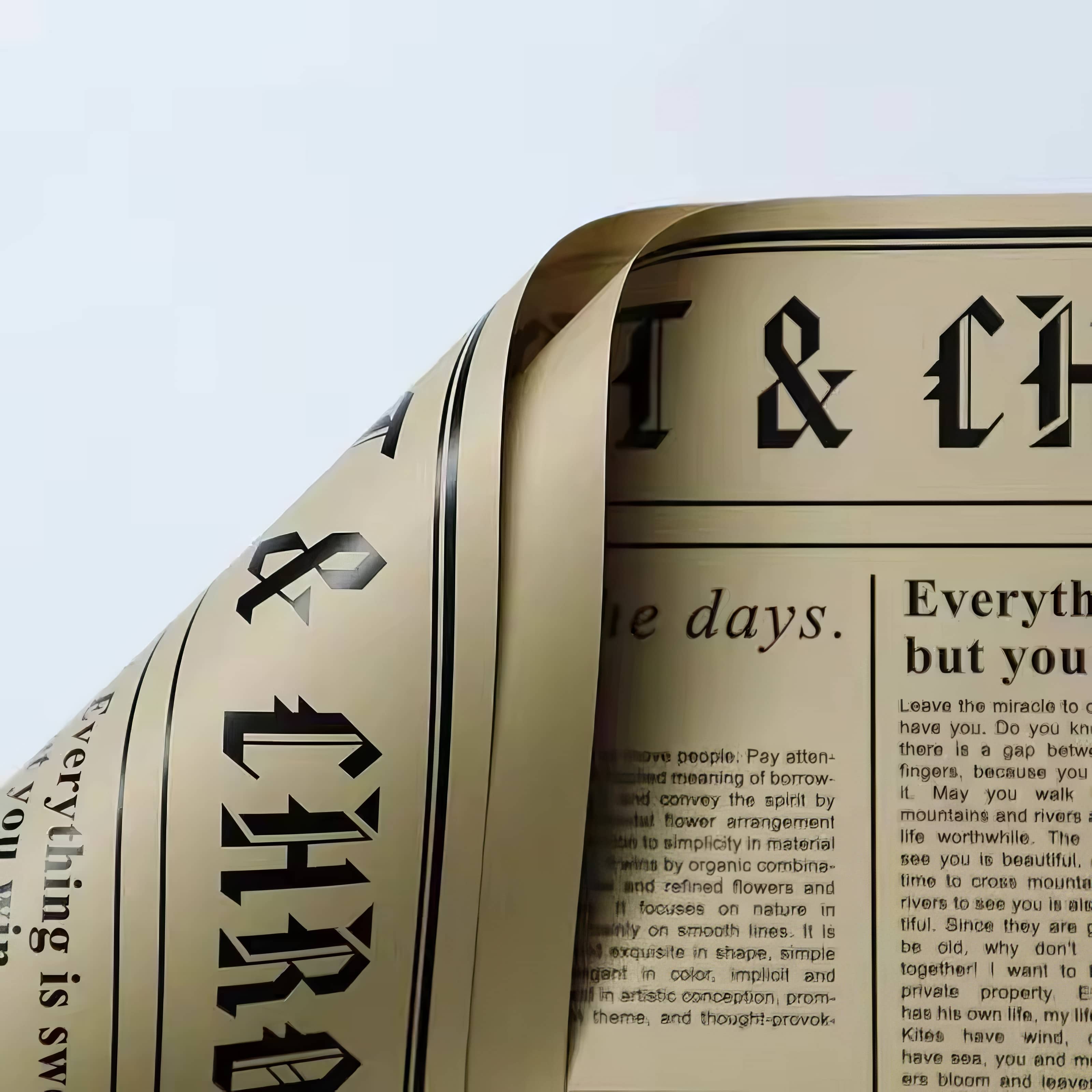 Floral News Chronicle Bouquet & Gift Wrap