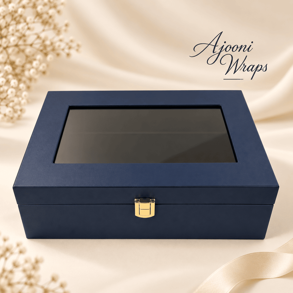 Luxury Leatherette Acrylic Window Box