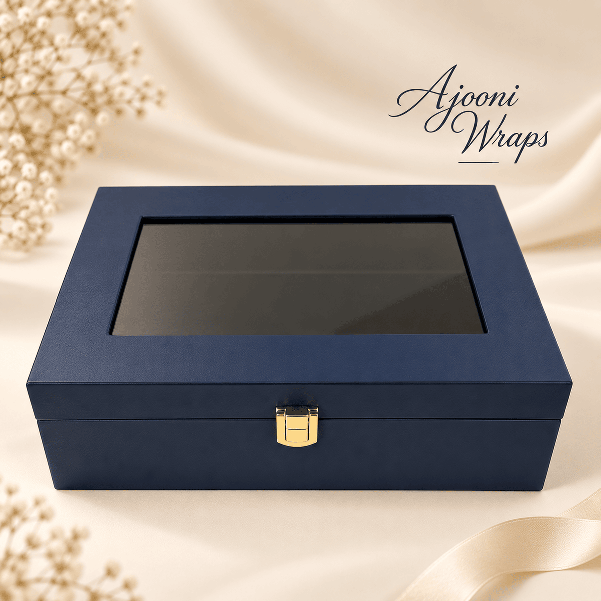 Luxury Leatherette Acrylic Window Box
