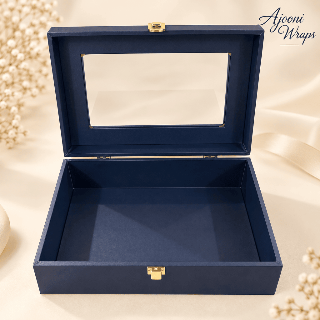 Luxury Leatherette Acrylic Window Box