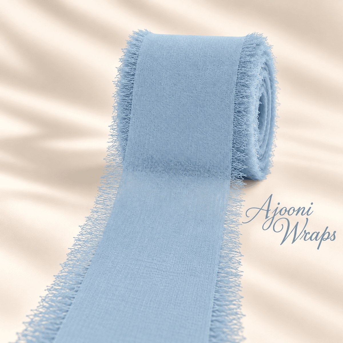 Luxury Frayed Edge Fabric Ribbon | 5 Yards |