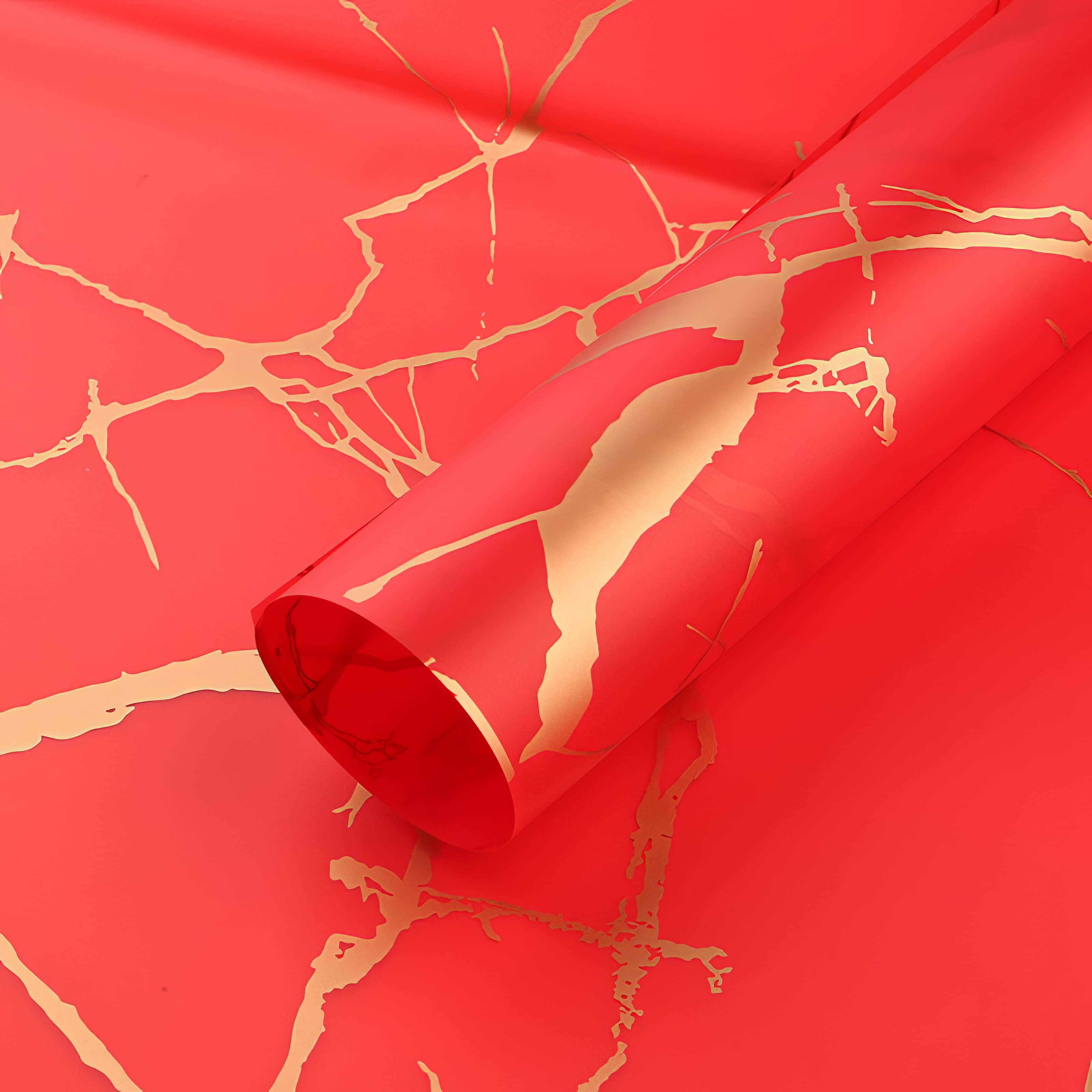 Golden Vein Elegance Bouquet & Gift Wrap