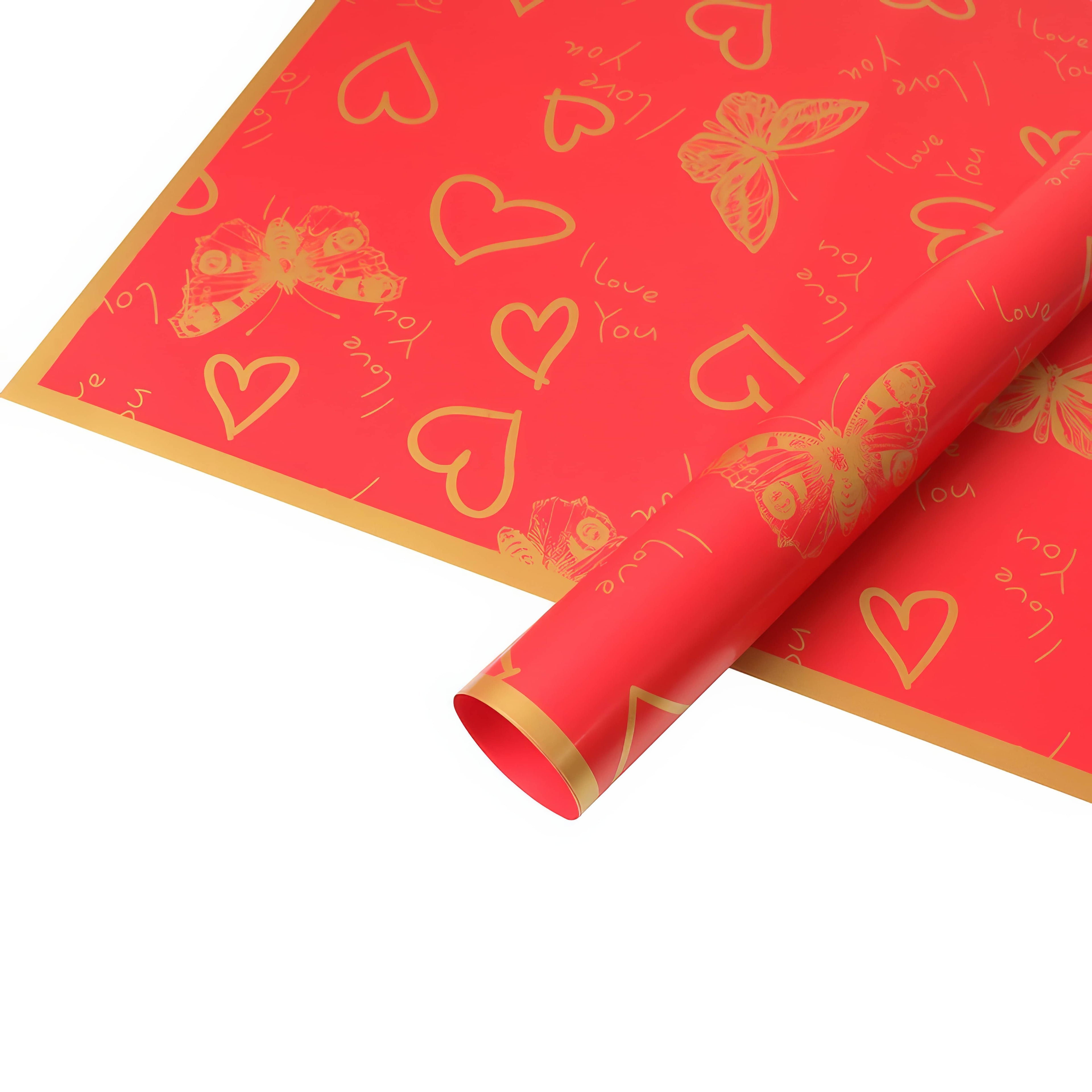 Butterfly Love Heart Bouquet Wrap