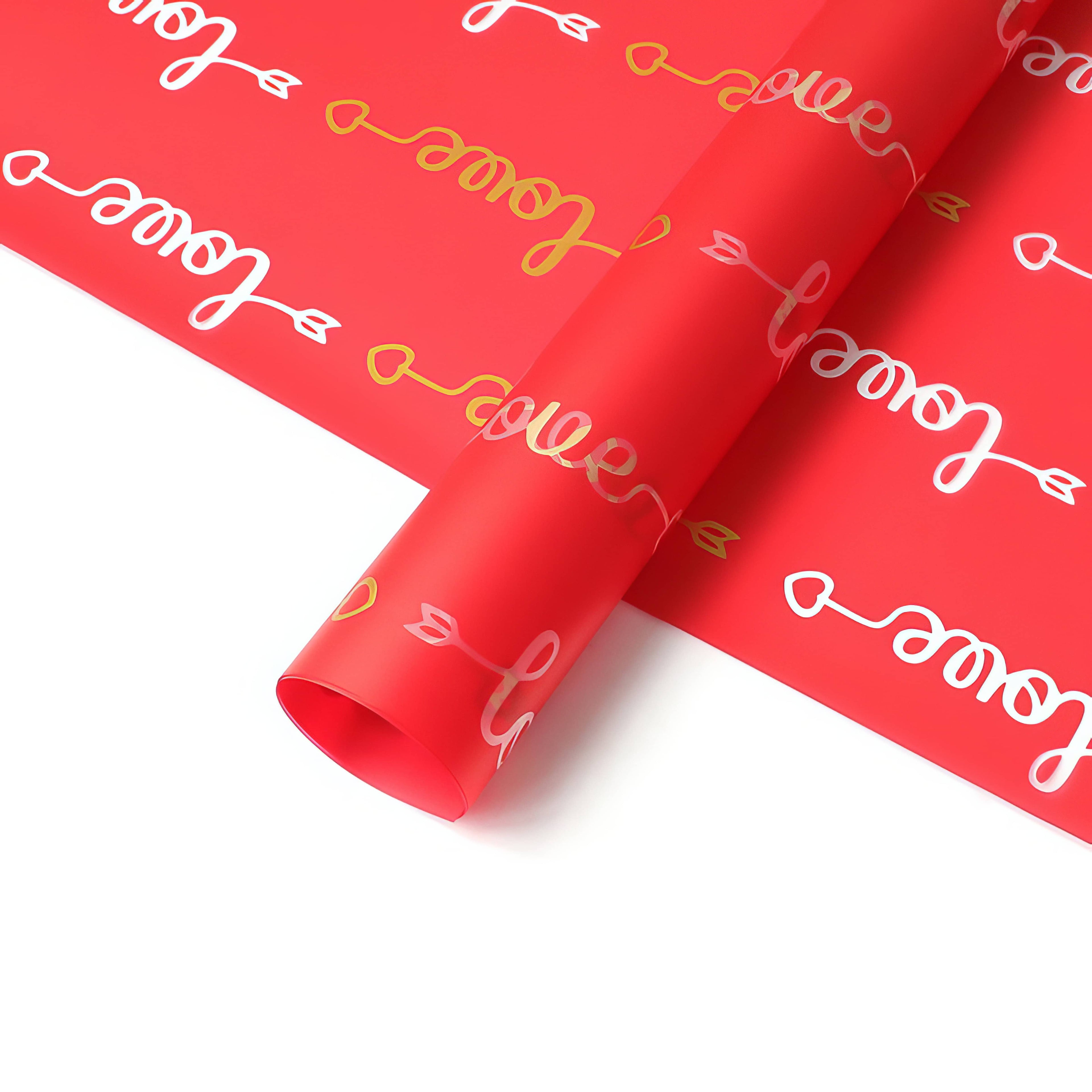 Whispered Love Script Bouquet & Gift Wrap