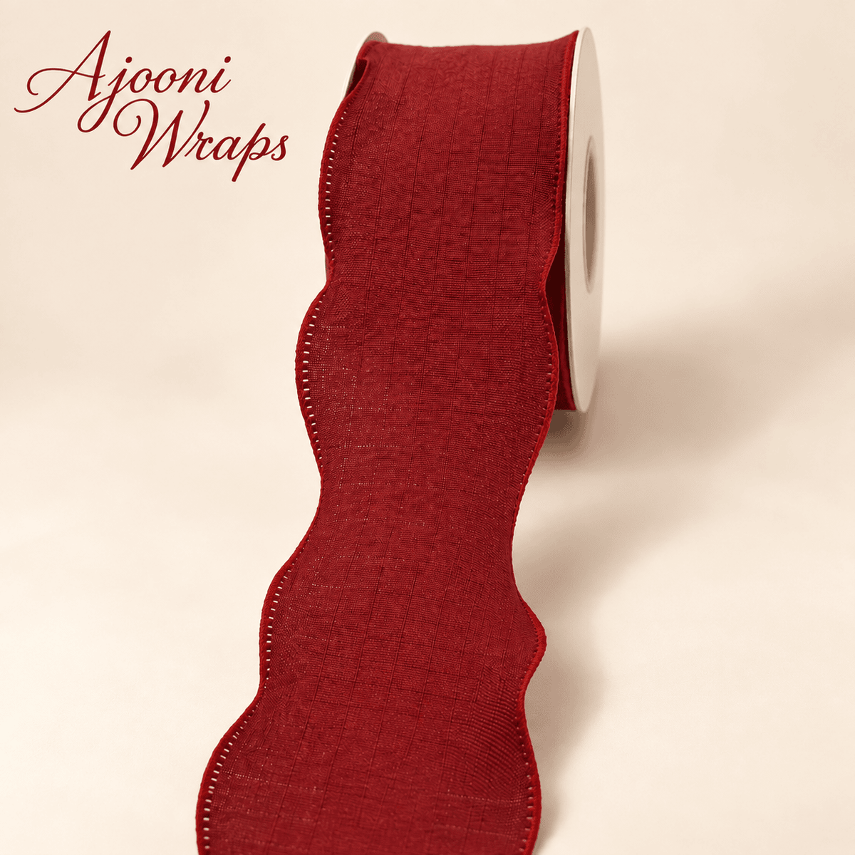 Premium Check Textured Wave Ribbon – 1.5 Inch | 10 Yards